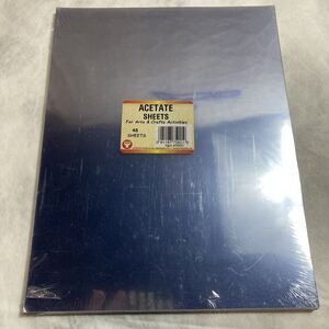 Bugloss Products Acetate Sheets Arts Crafts 48 Sheets 8.5” X 11”